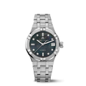 Steel, black MOP, index rhod.,8 dia AIKON AUTOMATIC DATE 35MM