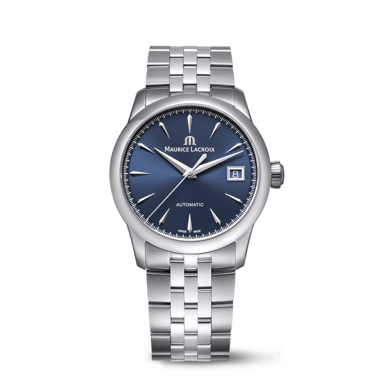 Stahl, Blau, Index rhodium 1975 AUTOMATIC 36MM